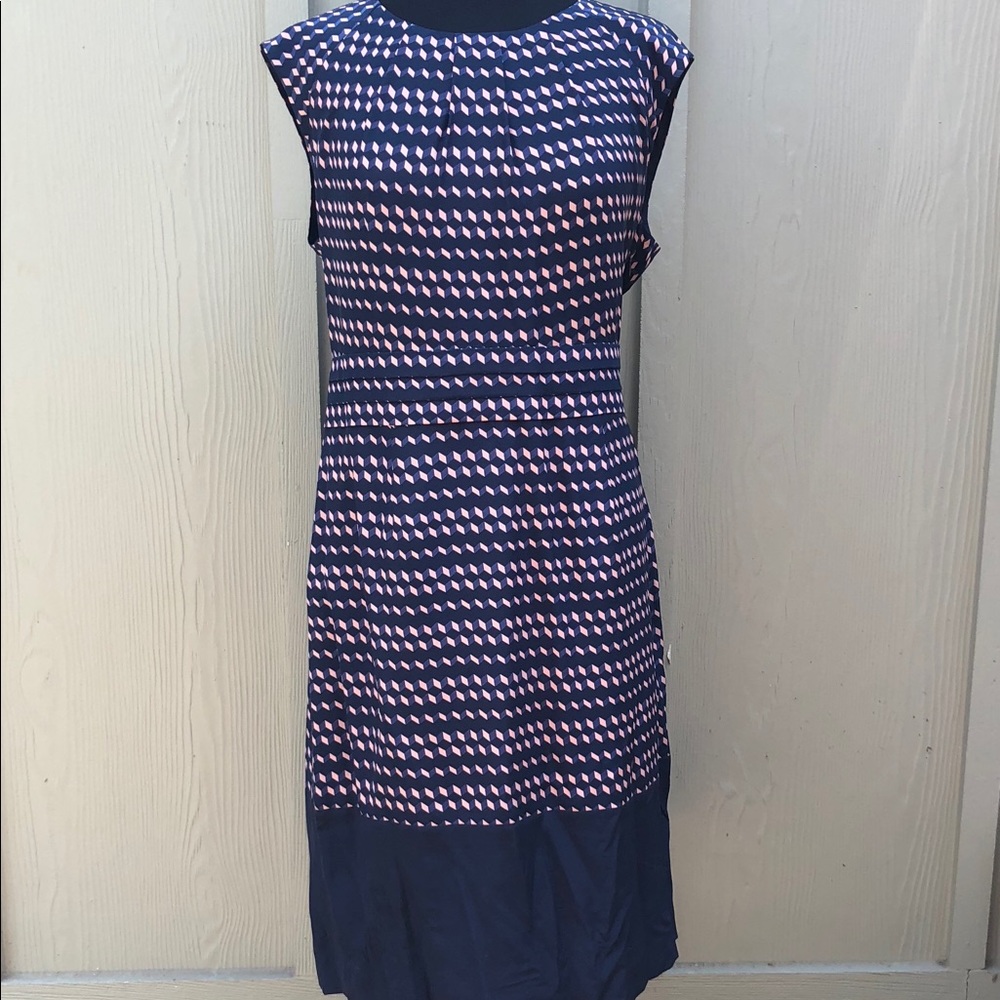 NWT Tory Burch Navy & Pink Dress
